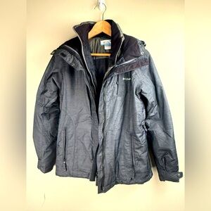 Columbia Women’s Winter Ski Jacket (s) Size S Interchange Gray Zip (2) Jackets